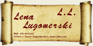 Lena Lugomerski vizit kartica